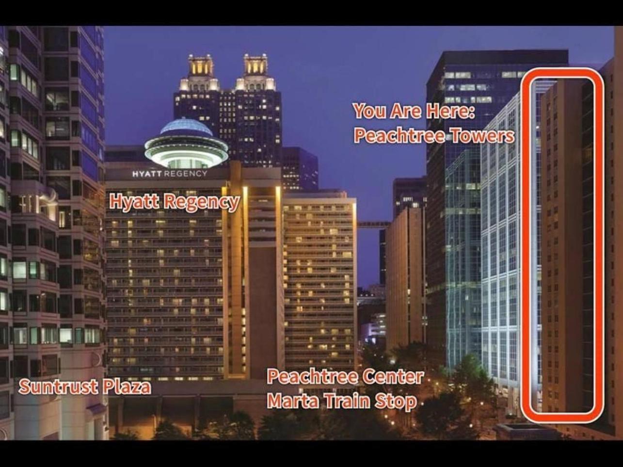 Stayatl High Rise Condo Downtown Atl With Views Атланта Экстерьер фото