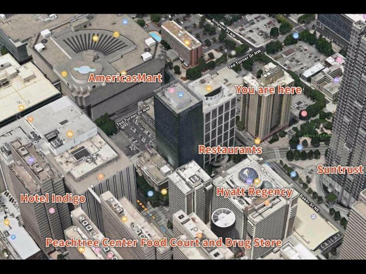 Stayatl High Rise Condo Downtown Atl With Views Атланта Экстерьер фото